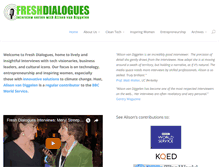 Tablet Screenshot of freshdialogues.com